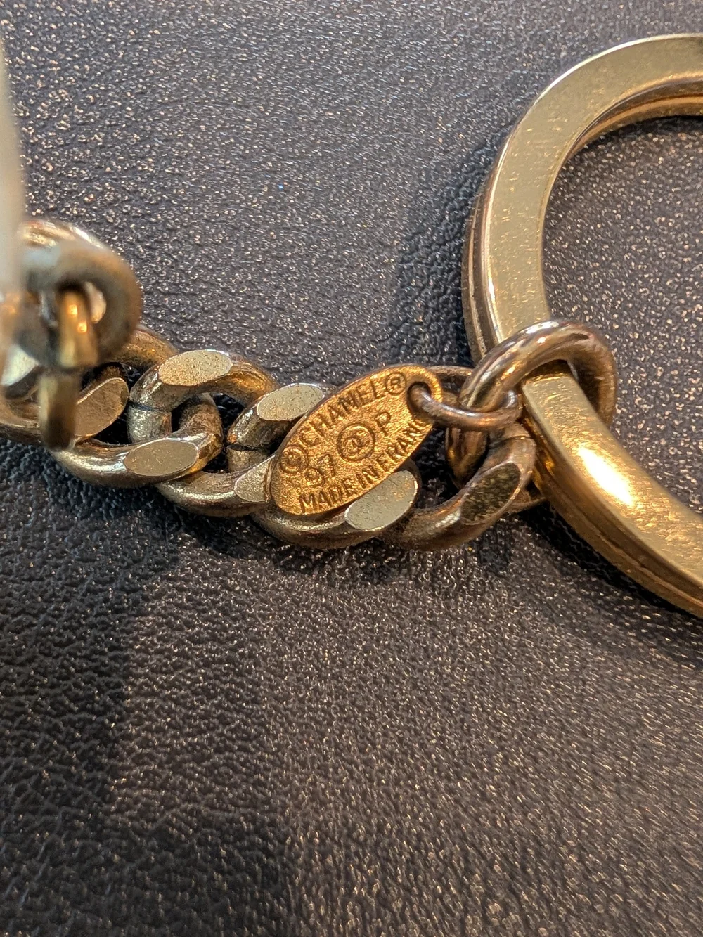 Chanel Vintage Iconic Lucite Ball Keychain